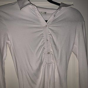 Zara RUCHED POLO BODYSUIT